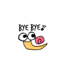 素朴な性格のかたつむり（個別スタンプ：4）