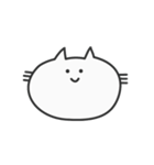 余白が多いねこ（個別スタンプ：1）