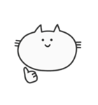 余白が多いねこ（個別スタンプ：2）