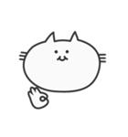 余白が多いねこ（個別スタンプ：3）