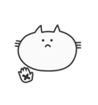 余白が多いねこ（個別スタンプ：4）