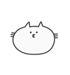 余白が多いねこ（個別スタンプ：6）