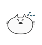 余白が多いねこ（個別スタンプ：9）