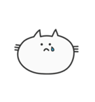 余白が多いねこ（個別スタンプ：10）
