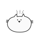 余白が多いねこ（個別スタンプ：11）
