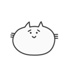 余白が多いねこ（個別スタンプ：14）