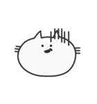 余白が多いねこ（個別スタンプ：15）