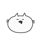 余白が多いねこ（個別スタンプ：17）