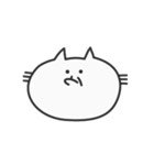 余白が多いねこ（個別スタンプ：18）