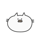余白が多いねこ（個別スタンプ：21）