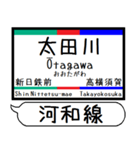 河和線 知多新線 駅名 シンプル＆いつでも（個別スタンプ：1）