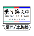 尾西線 津島線 駅名 シンプル＆いつでも（個別スタンプ：36）