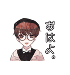 おしゃれ男女（個別スタンプ：7）