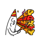 顔が横の人（個別スタンプ：32）