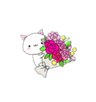 *しろいネコ*（個別スタンプ：1）