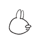 逆さうさぎさん（個別スタンプ：3）