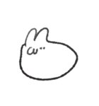 逆さうさぎさん（個別スタンプ：11）