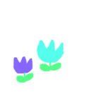 お花文字（個別スタンプ：3）
