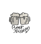 日常会話を手描きスタンプで(グレー版)（個別スタンプ：7）