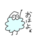 わたあめくんとうさ紳士（個別スタンプ：15）