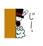 わたあめくんとうさ紳士（個別スタンプ：33）