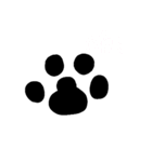 肉球とおしゃれな筆記体（個別スタンプ：11）