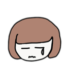 おかっぱのゆるい女の子（個別スタンプ：14）