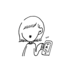 外ハネはね子（個別スタンプ：6）