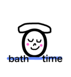 顔と文字のシンプルスタンプ（個別スタンプ：14）