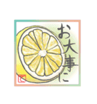 絵手紙風スタンプ【て】印バージョン（個別スタンプ：14）