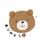 シンプル♩うさくまちゃん（個別スタンプ：4）