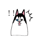 太っちょハスキー（個別スタンプ：18）