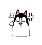 太っちょハスキー（個別スタンプ：20）