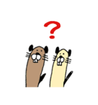 ビーバーのビバとバビ（個別スタンプ：12）