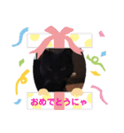 クロにゃー（個別スタンプ：32）