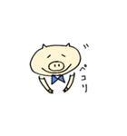 ブタさんウエディング（個別スタンプ：5）