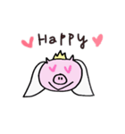 ブタさんウエディング（個別スタンプ：8）