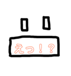 かおもじくんです。（個別スタンプ：3）