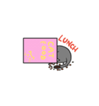 顔を見せないネコ（個別スタンプ：8）