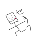 四角人間しかきゅーぶ。（個別スタンプ：33）