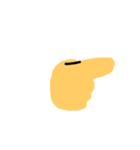 あっちむいてほい 指差し（個別スタンプ：3）