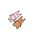 なかよしなうさぎとくま（個別スタンプ：5）