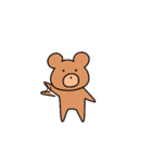 なかよしなうさぎとくま（個別スタンプ：19）