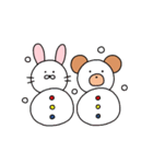 なかよしなうさぎとくま（個別スタンプ：33）