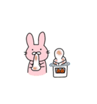 なかよしなうさぎとくま（個別スタンプ：35）