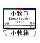 小牧線 広見線 駅名 シンプル＆いつでも（個別スタンプ：8）