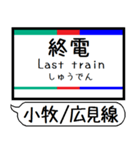 小牧線 広見線 駅名 シンプル＆いつでも（個別スタンプ：31）