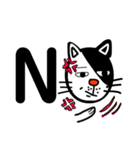 ねこ漢字（個別スタンプ：37）