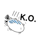 白ハムもぐ的なやつら（個別スタンプ：35）