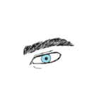 目で語る眼力＋α（個別スタンプ：1）